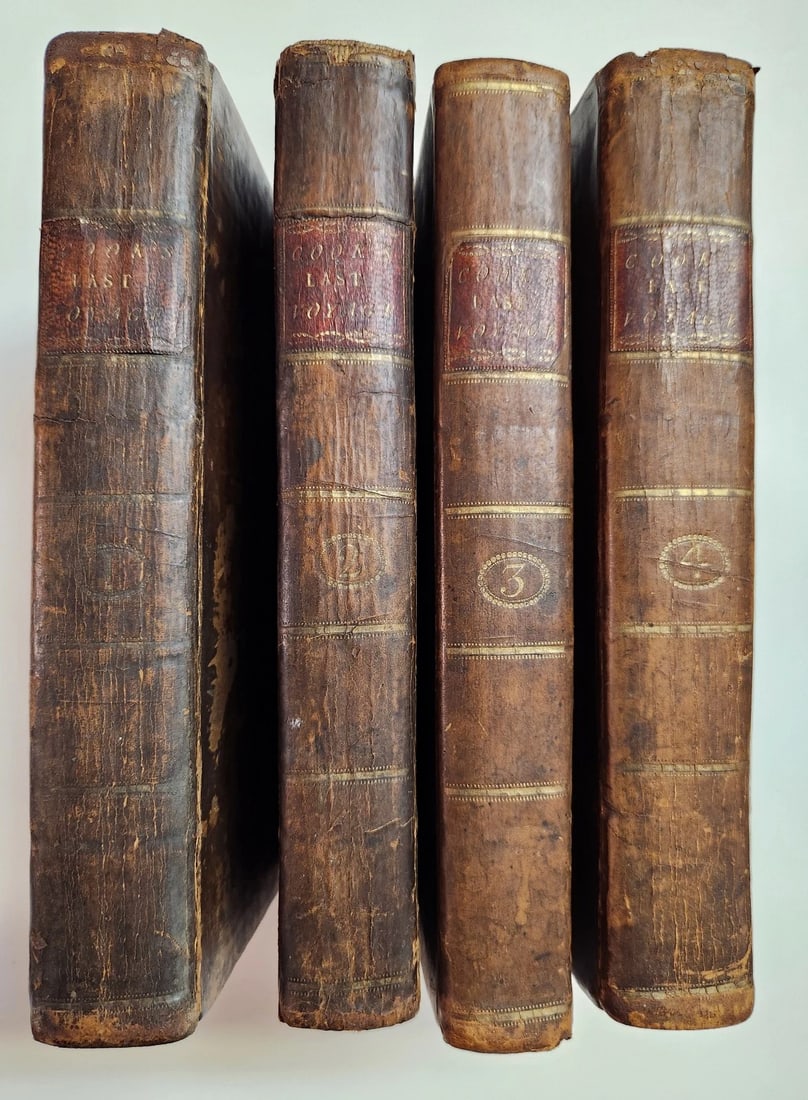 1784 TRAVELS of CAPTAIN JAMES COOK 4 VOLUMES ILLUSTRATED SET antique in ENGLISH - 4