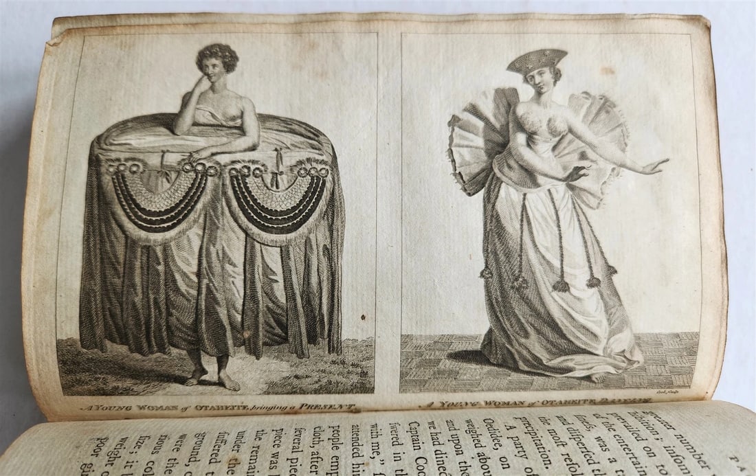 1784 TRAVELS of CAPTAIN JAMES COOK 4 VOLUMES ILLUSTRATED SET antique in ENGLISH - 6
