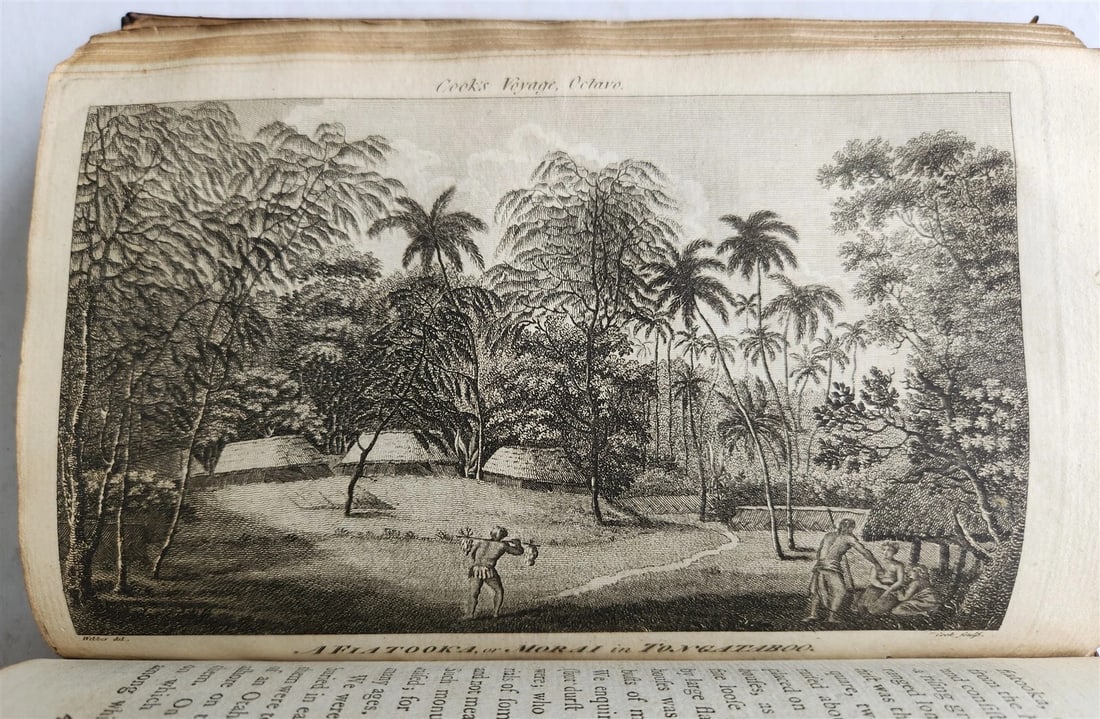 1784 TRAVELS of CAPTAIN JAMES COOK 4 VOLUMES ILLUSTRATED SET antique in ENGLISH - 9