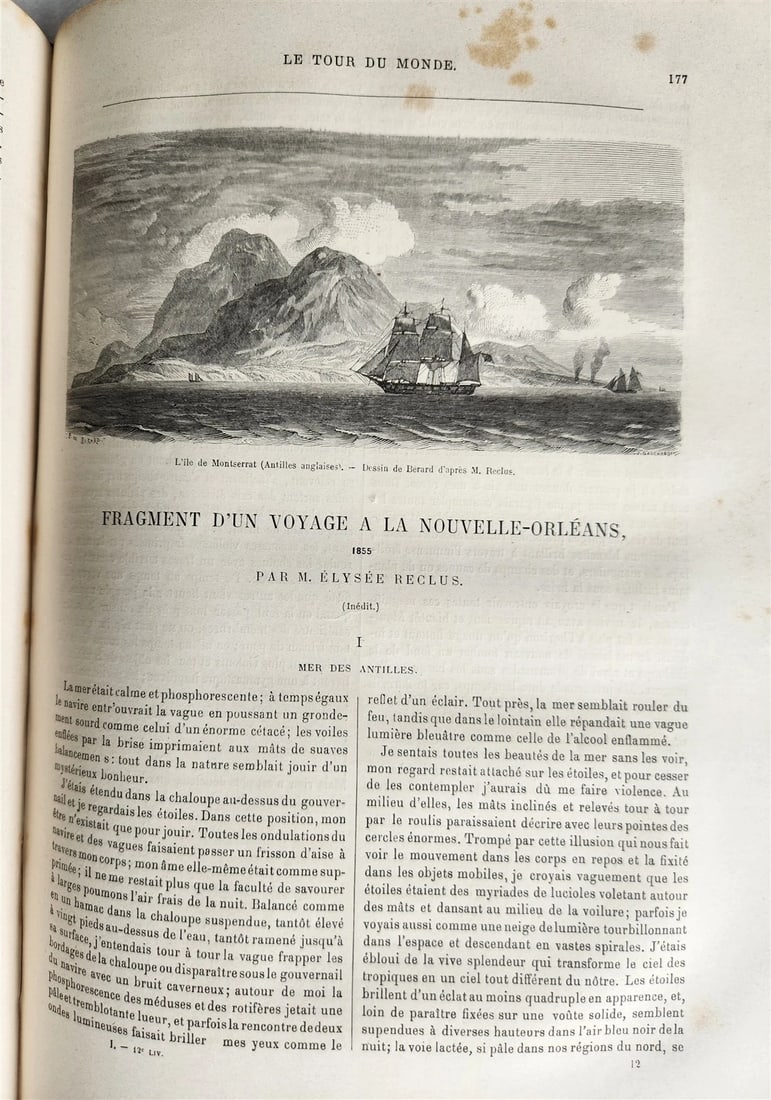 1860 HISTORY VOYAGES ILLUSTRATED antique AFRICA JAPAN USA NORTH POLE CAUCASUS - 14