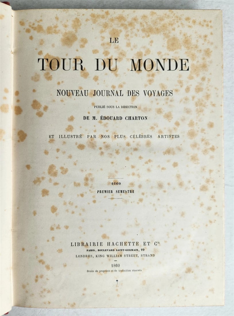 1860 HISTORY VOYAGES ILLUSTRATED antique AFRICA JAPAN USA NORTH POLE CAUCASUS - 3