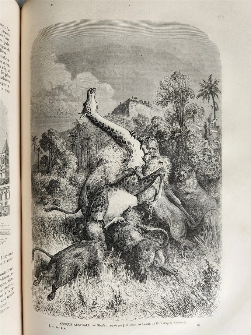 1860 HISTORY VOYAGES ILLUSTRATED antique AFRICA JAPAN USA NORTH POLE CAUCASUS - 8