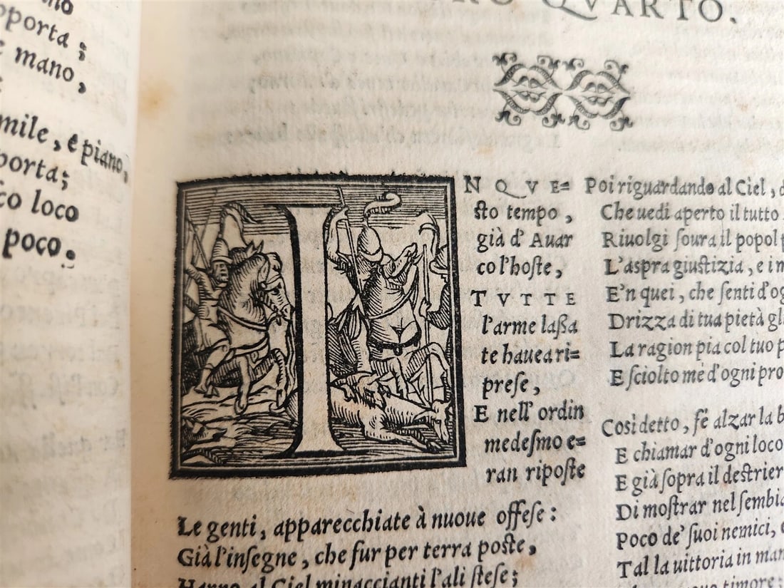 1570 La Avarchide del s. Luigi Alamanni POETRY antique VELLUM BOUND 16th CENTURY - 11