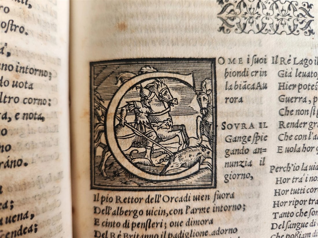 1570 La Avarchide del s. Luigi Alamanni POETRY antique VELLUM BOUND 16th CENTURY - 6