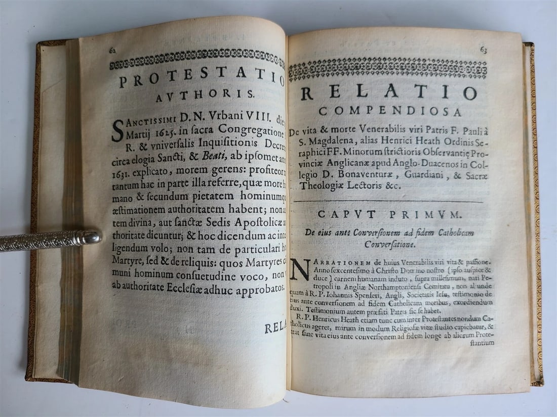 1649 ENGLISH FRANCISCAN WRITINGS antique missionary in Japan India & Morocco - 6