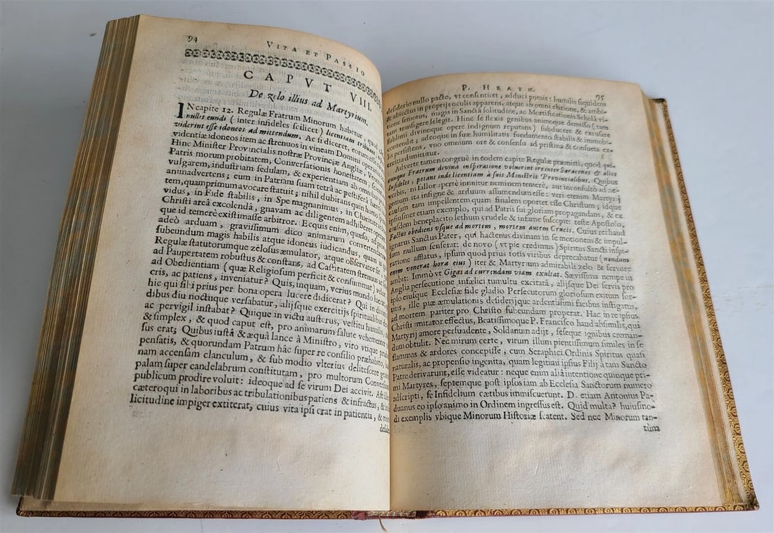 1649 ENGLISH FRANCISCAN WRITINGS antique missionary in Japan India & Morocco - 8