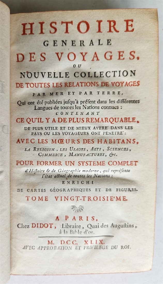 1749 HISTOIRE des VOYAGES VOL. 23 antique illustrated RELIGIONS in CHINA - 2