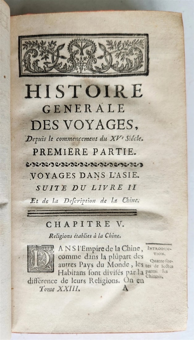 1749 HISTOIRE des VOYAGES VOL. 23 antique illustrated RELIGIONS in CHINA - 4