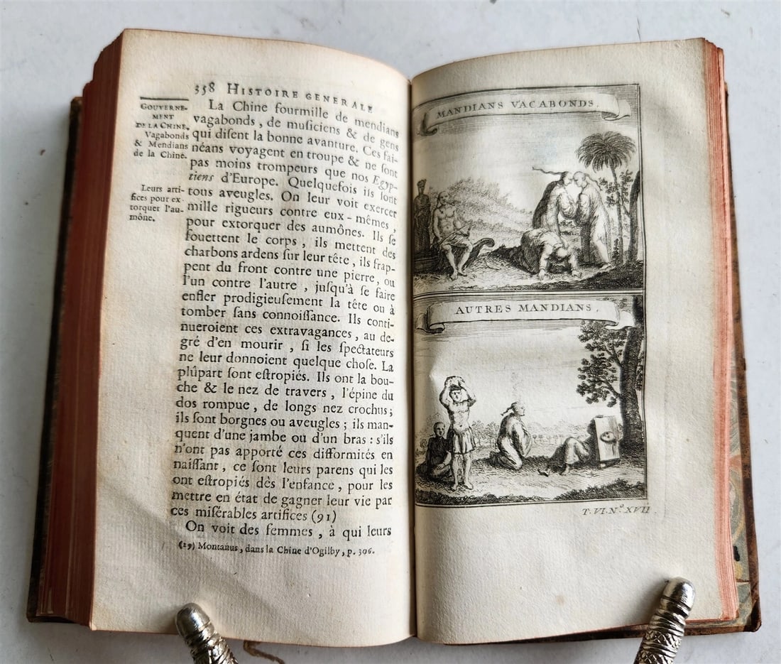 1749 HISTOIRE des VOYAGES VOL. 23 antique illustrated RELIGIONS in CHINA - 7