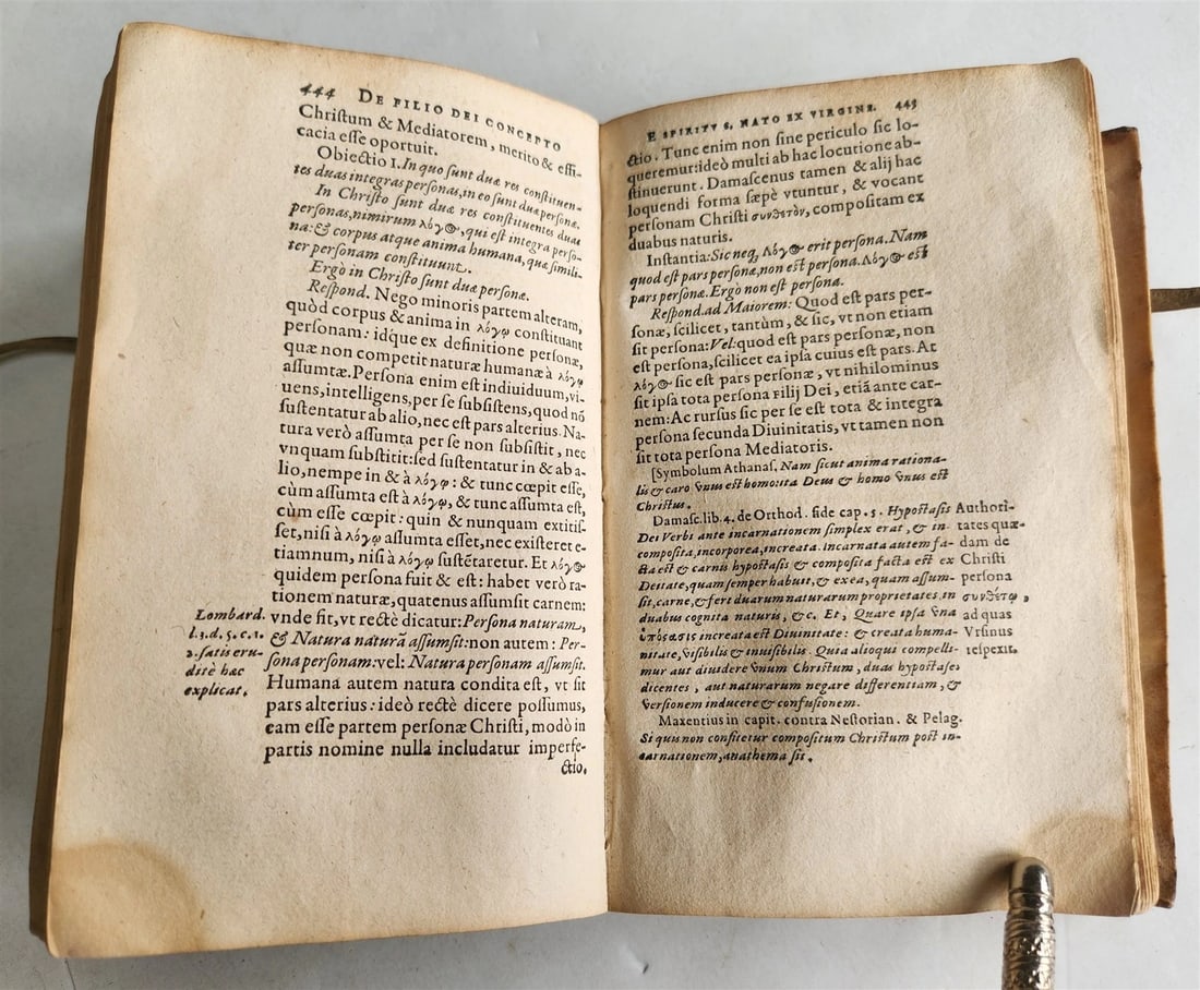 1593 PROTESTANT THEOLOGY by ZACHARIAE URSINI antique vellum 16th CENTURY - 6