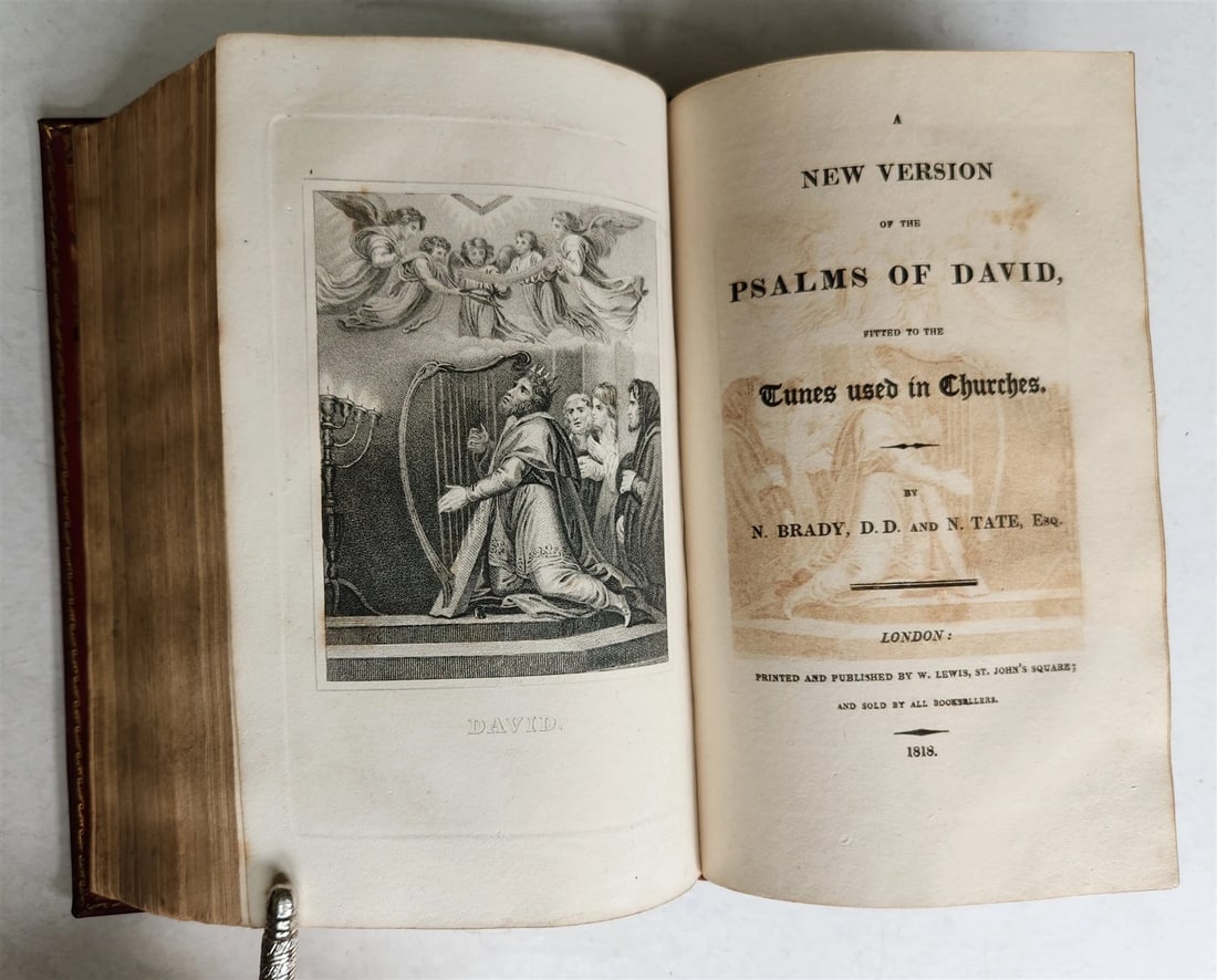 1818 BOOK of COMMON PRAYER antique ORIGINAL BEAUTIFUL BINDING illustrated - 10