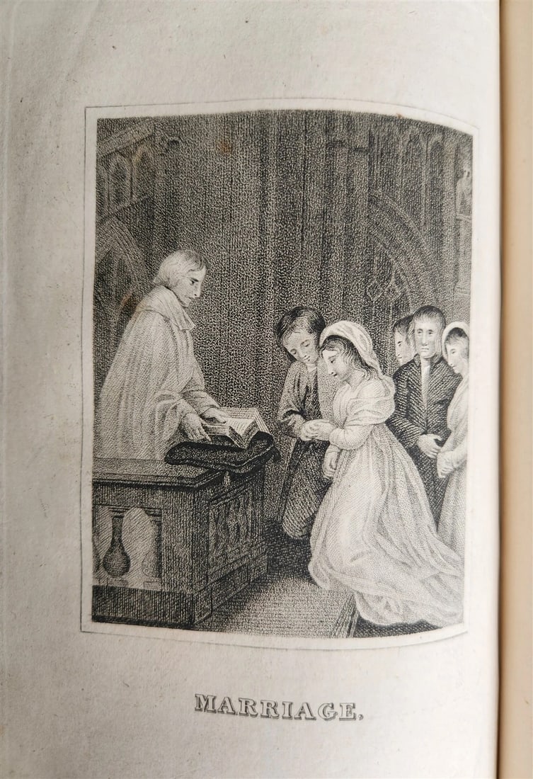 1818 BOOK of COMMON PRAYER antique ORIGINAL BEAUTIFUL BINDING illustrated - 14