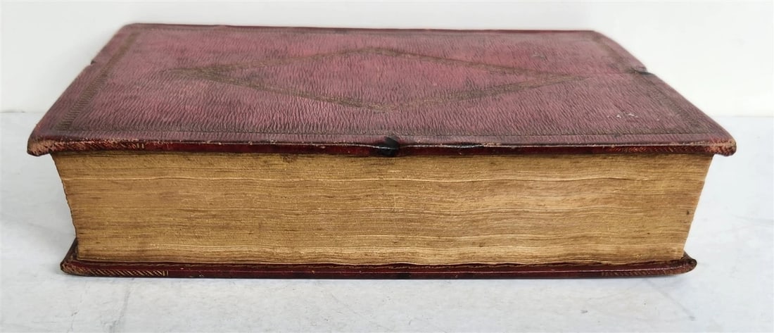 1818 BOOK of COMMON PRAYER antique ORIGINAL BEAUTIFUL BINDING illustrated - 3