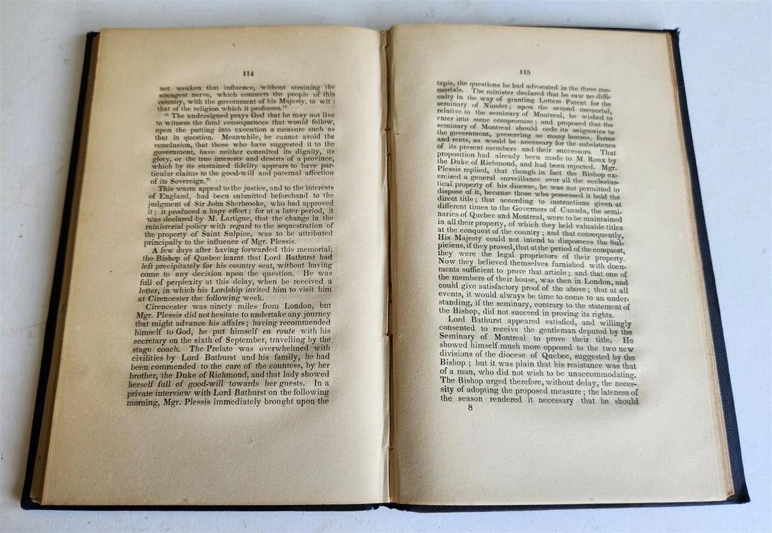 1864 JOSEPH-OCTAVE PLESSIS BISHOP of QUEBEC BIOGRAPHICAL NOTICE antique - 7