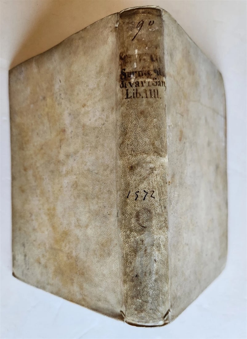 1572 DE SERMONI DI SAN CIPRIANO SAN BERNARDO & SANTO ANSELMO antique VELLUM - 2