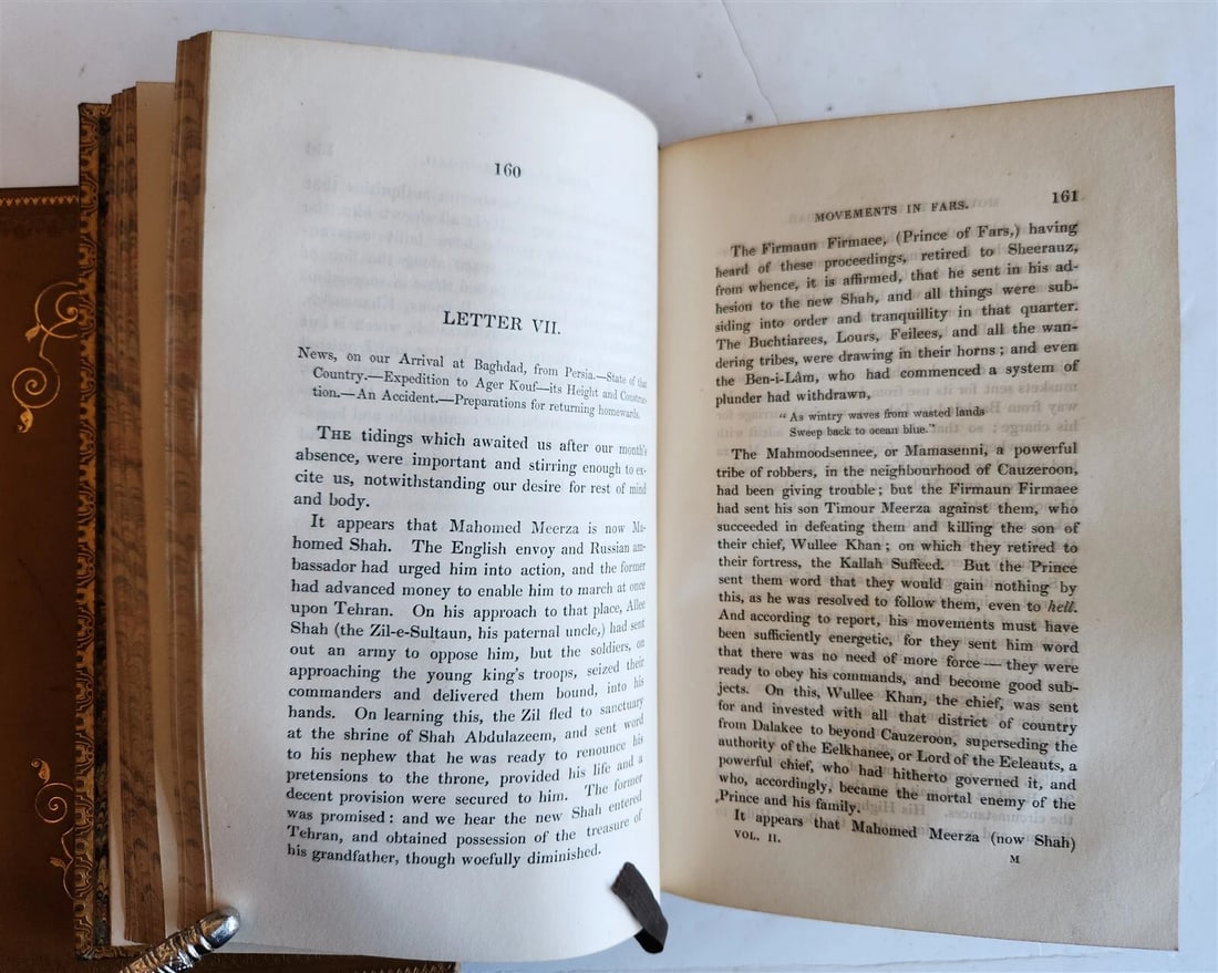 1840 TRAVELS in KOORDISTAN MESOPOTAMIA by Fraser J. Baillie 2 VOLUMES antique - 8