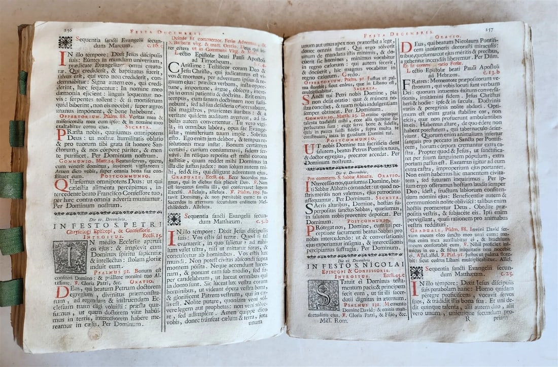 1760 MISSALE ROMANUM antique VELLUM BOUND FOLIO - 13