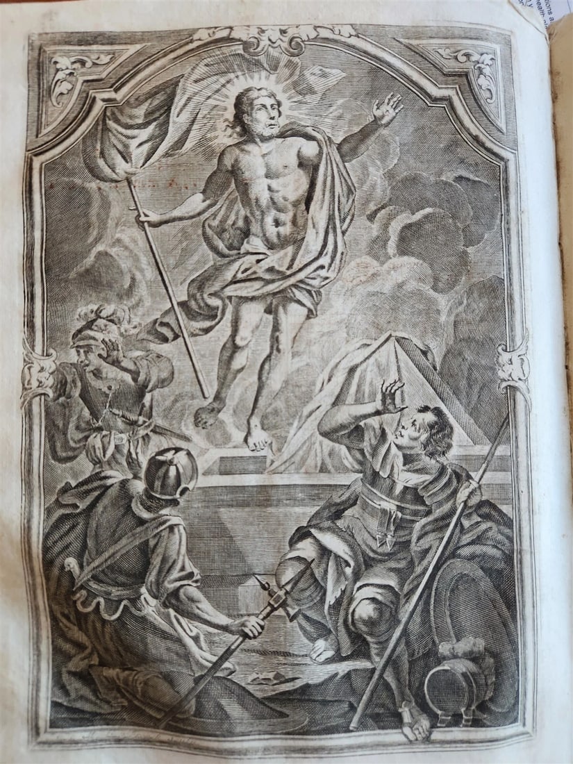 1760 MISSALE ROMANUM antique VELLUM BOUND FOLIO - 3