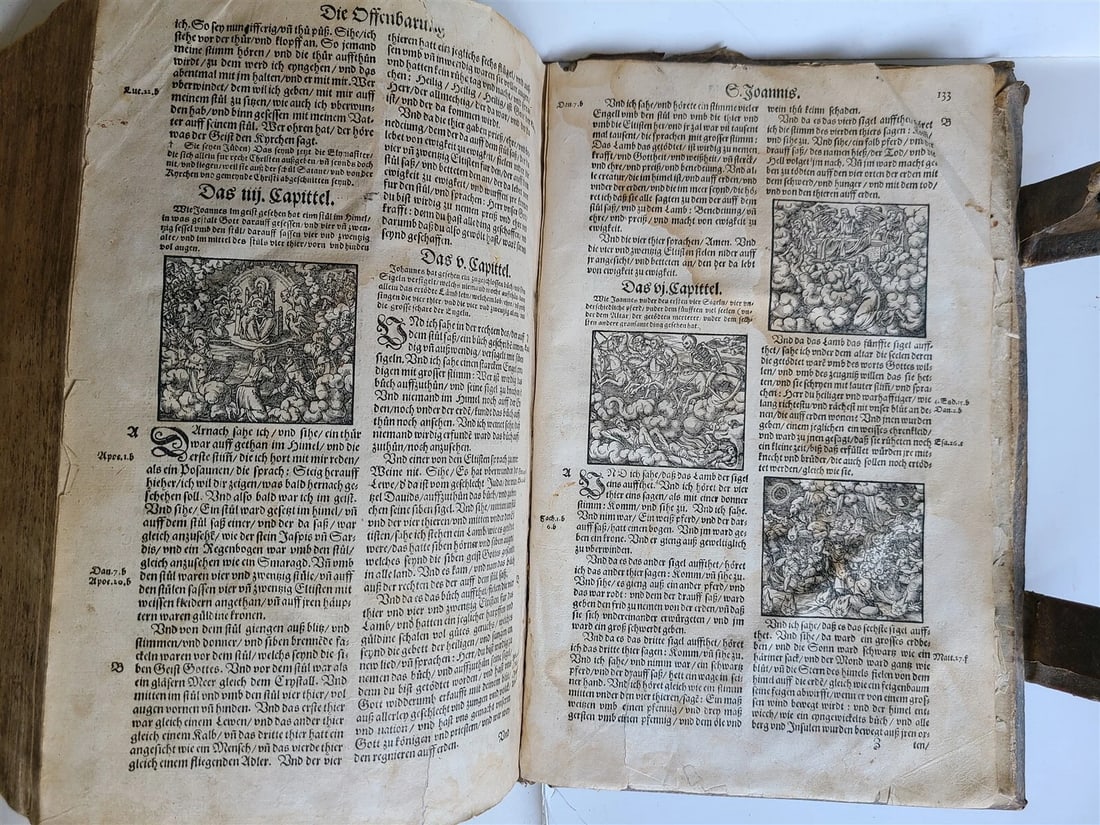 1582 BIBLE GERMAN ILLUSTRATED by Bocksberger & Jost Amman antique BIBLIA FOLIO - 18