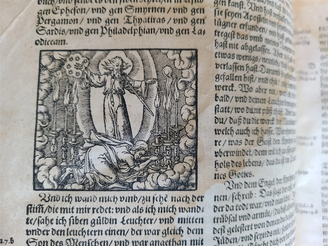 1582 BIBLE GERMAN ILLUSTRATED by Bocksberger & Jost Amman antique BIBLIA FOLIO - 19