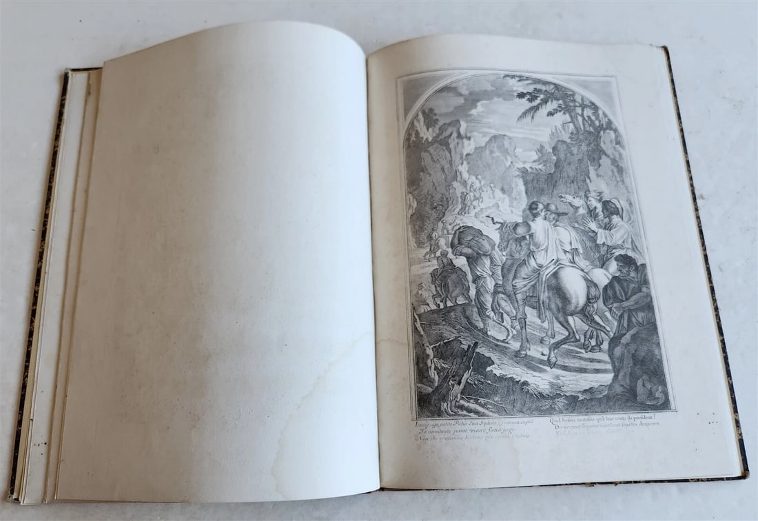 1750 LIFE of ST. BRUNO FULLY ILLUSTRATED LARGE FOLIO antique in FRENCH - 17