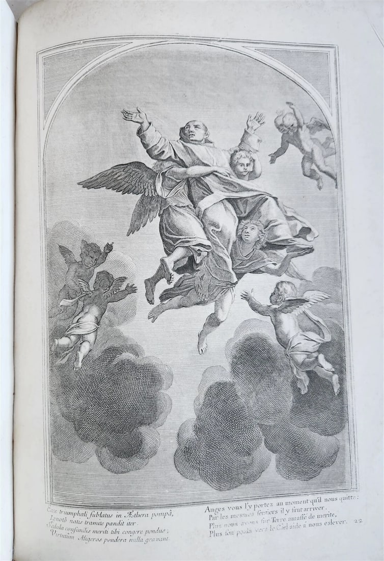 1750 LIFE of ST. BRUNO FULLY ILLUSTRATED LARGE FOLIO antique in FRENCH - 5