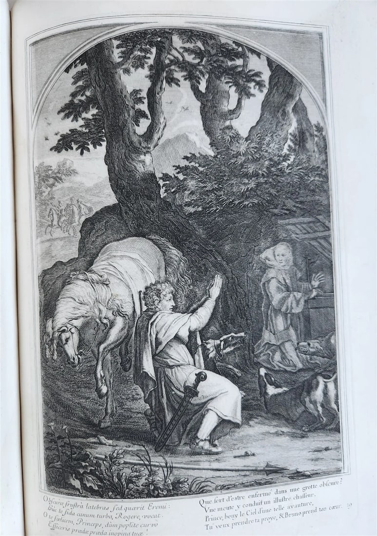 1750 LIFE of ST. BRUNO FULLY ILLUSTRATED LARGE FOLIO antique in FRENCH - 8