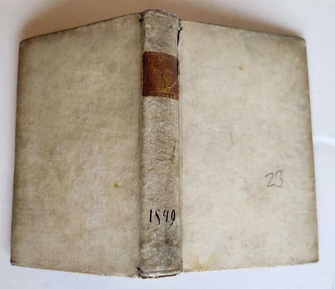 1549 COMPENDIO DEL'HISTORIA ROMANA di POMPONIO LETO antique VELLUM ROMAN HISTORY - 2