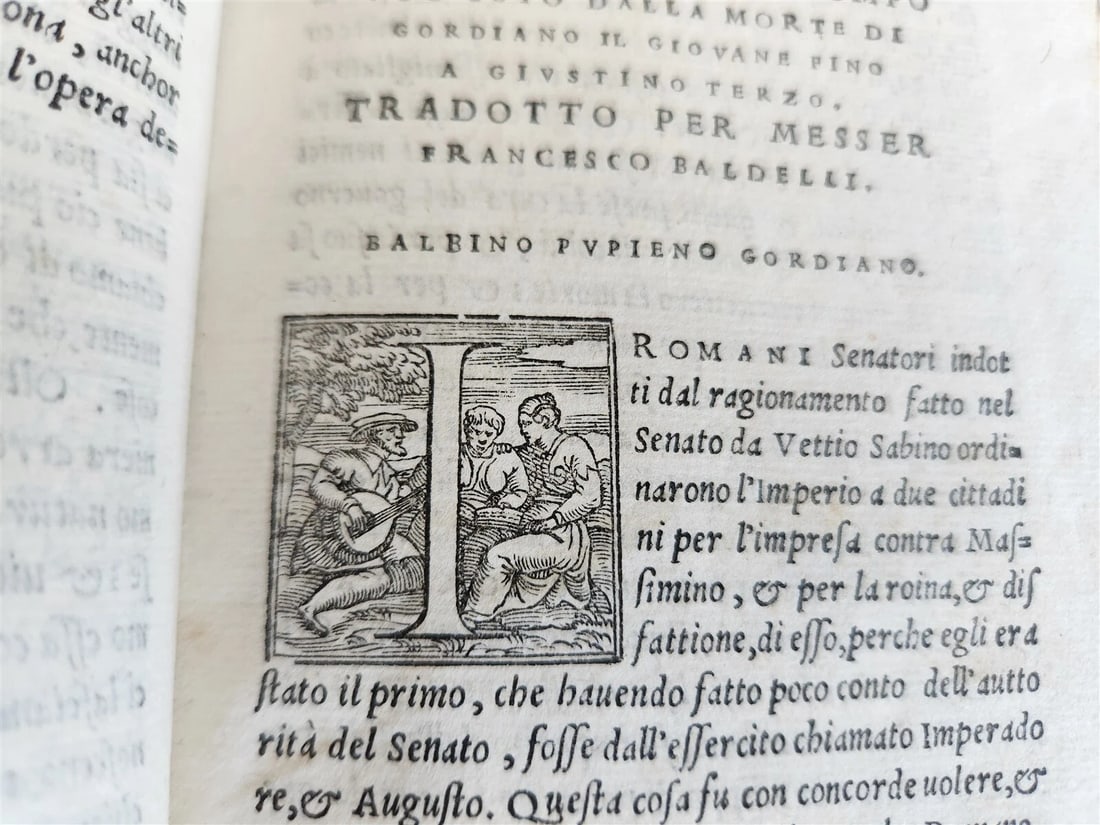 1549 COMPENDIO DEL'HISTORIA ROMANA di POMPONIO LETO antique VELLUM ROMAN HISTORY - 4