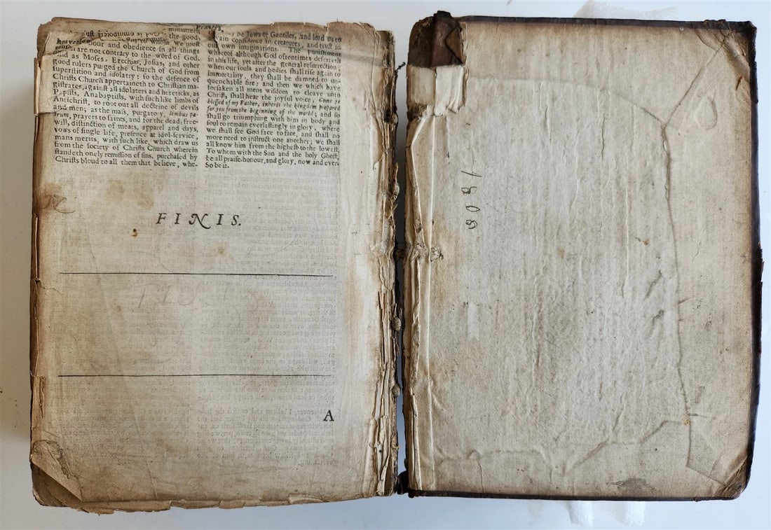 1670 BIBLE in ENGLISH antique OLD & NEW TESTAMENT 17th CENTURY - 10