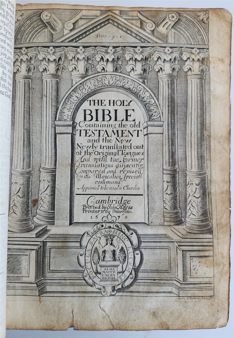 1670 BIBLE in ENGLISH antique OLD & NEW TESTAMENT 17th CENTURY: Title: 1670 BIBLE in ENGLISH antique OLD & NEW TESTAMENT 17th CENTURY Description: Bible and Prayer Book. The Holy Bible Containing the Old Testament and the New Cambridge: printed by John Hayes, Camb