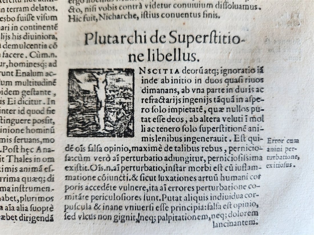 1572 PLUTARCH MORALIA antique FOLIO 16th CENTURY - 10