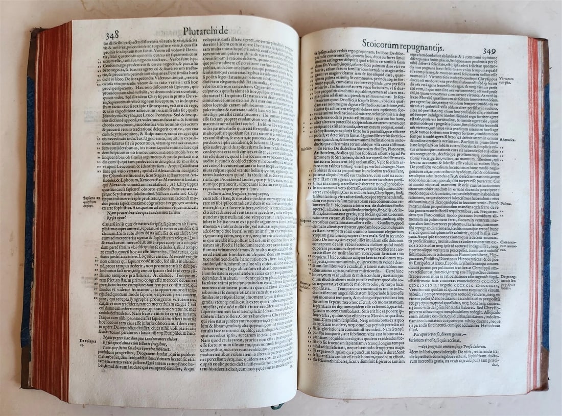 1572 PLUTARCH MORALIA antique FOLIO 16th CENTURY - 7