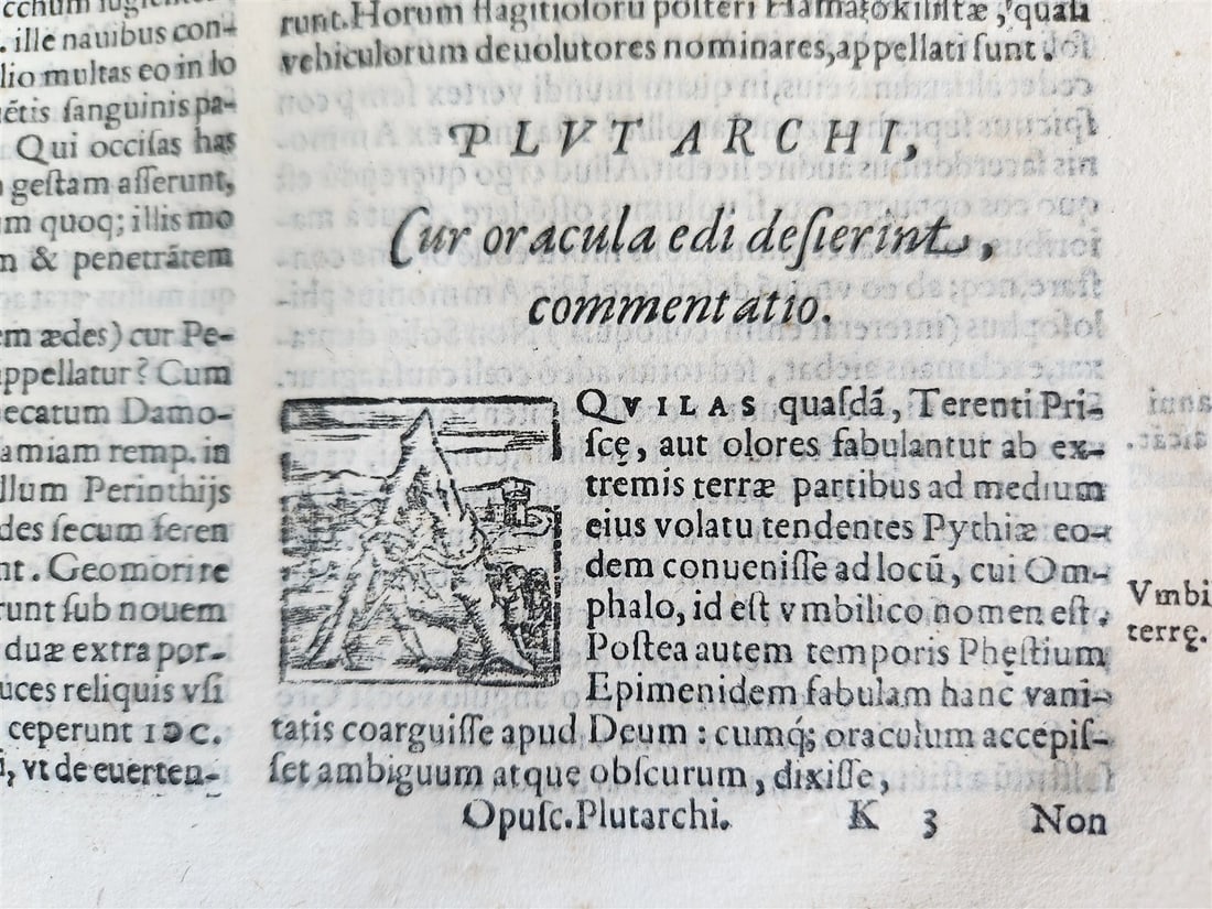1572 PLUTARCH MORALIA antique FOLIO 16th CENTURY - 9
