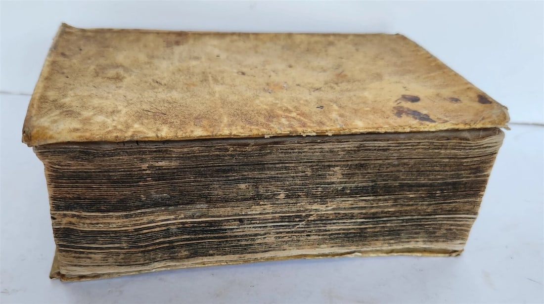 1679 BIBLE in LATIN antique vellum bound OLD & NEW TESTAMENT BIBLIA SACRA - 3