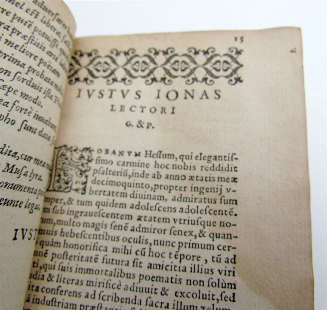 1575 PSALTERIUM DAVIDIS antique 16th century BIBLE PSALMS of DAVID rare - 6