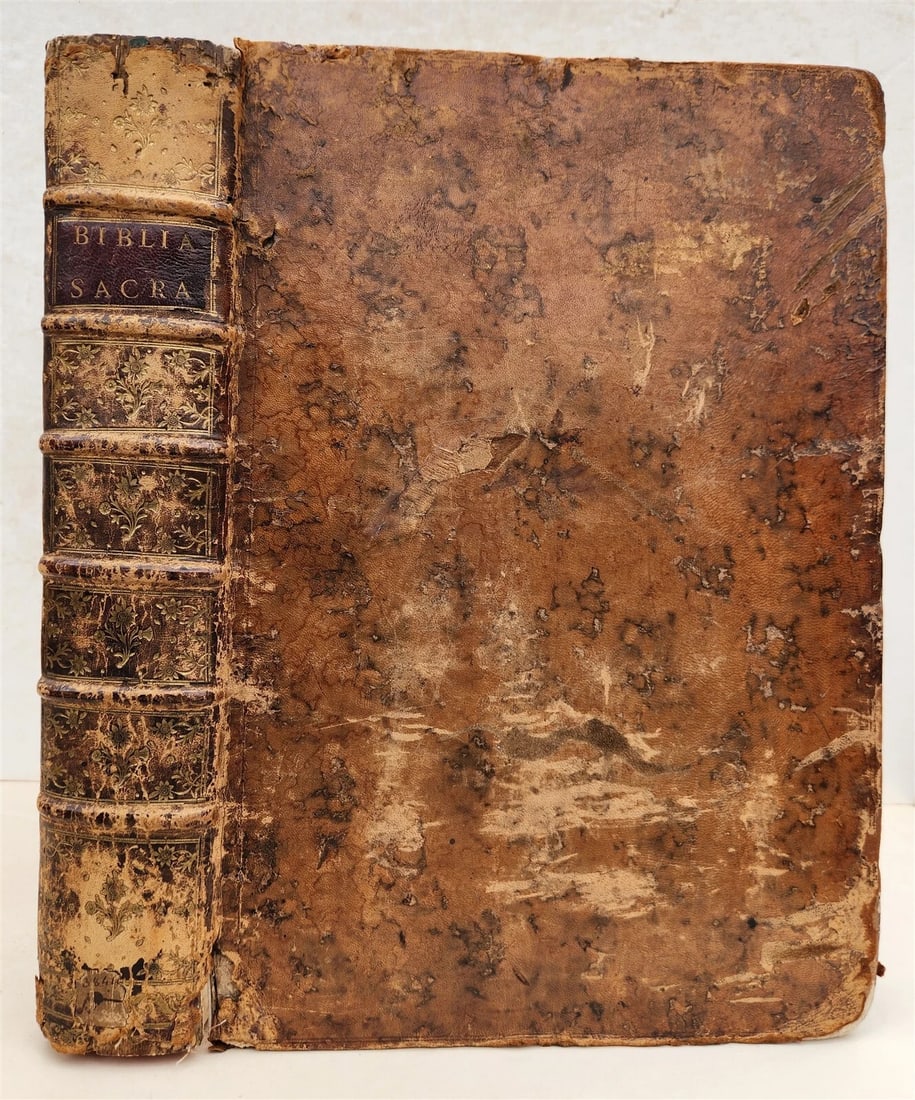 1537 BIBLE in LATIN antique FOLIO BIBLIA BREVES IN AEDEM ANNOTATIONES 16th CENT. - 2