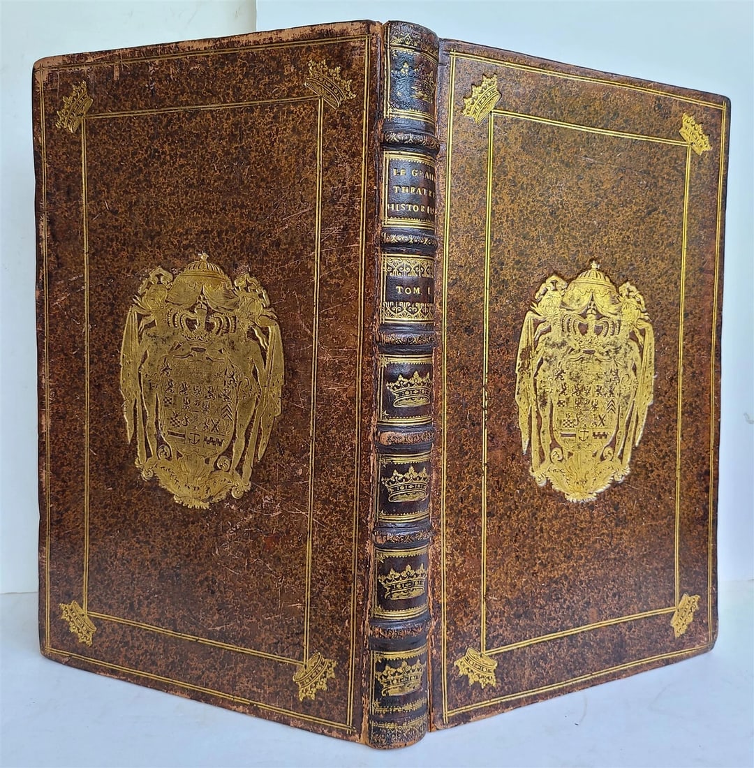 1703 WORLDS HISTORY KING FRIEDRICH WILHELM I COAT OF ARMS antique ILLUSTRATED: Title: 1703 WORLDS HISTORY KING FRIEDRICH WILHELM I COAT OF ARMS antique ILLUSTRATED Description: Le grand theatre historique ou nouvelle histoire universelle. Volume 1 (of 5). Leiden, Pierre Vander; 