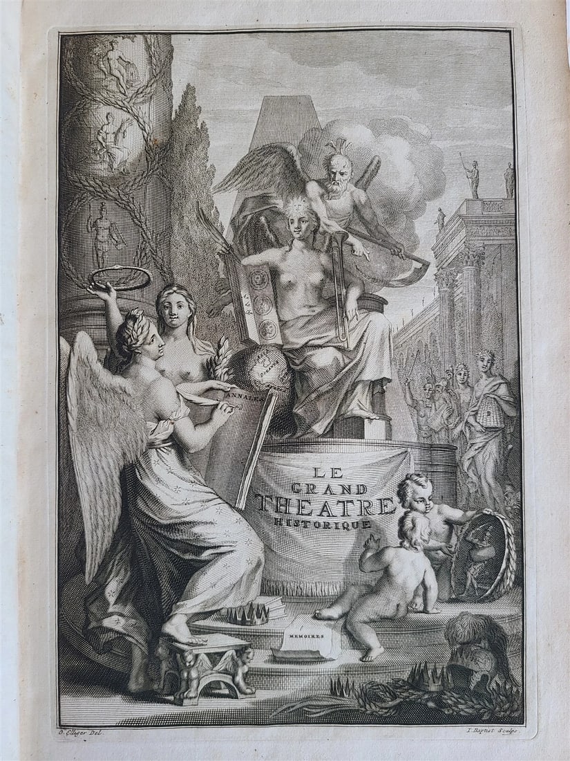1703 WORLDS HISTORY KING FRIEDRICH WILHELM I COAT OF ARMS antique ILLUSTRATED - 2