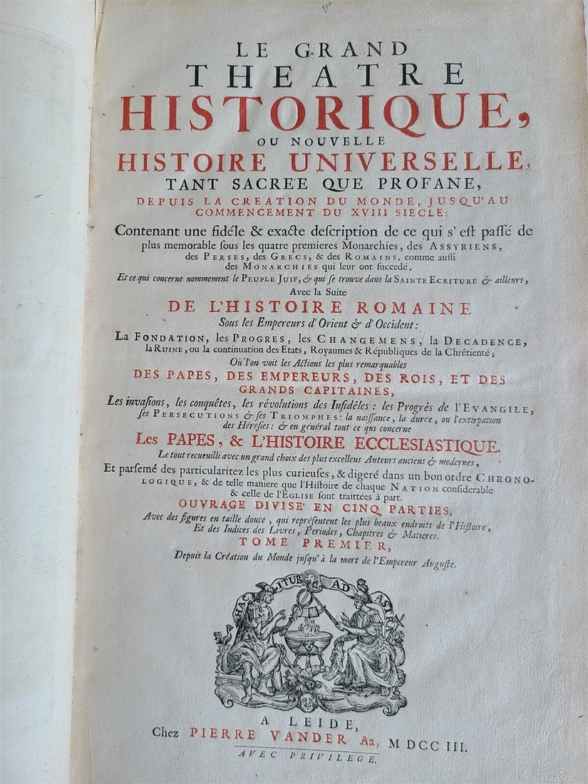 1703 WORLDS HISTORY KING FRIEDRICH WILHELM I COAT OF ARMS antique ILLUSTRATED - 3