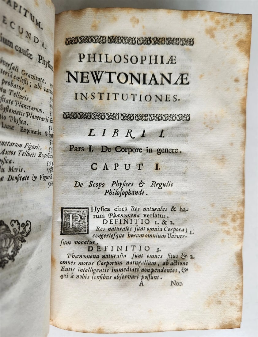 1749 ISAAC NEWTON'S PHILOSOPHY antique ILLUSTRATED - 13