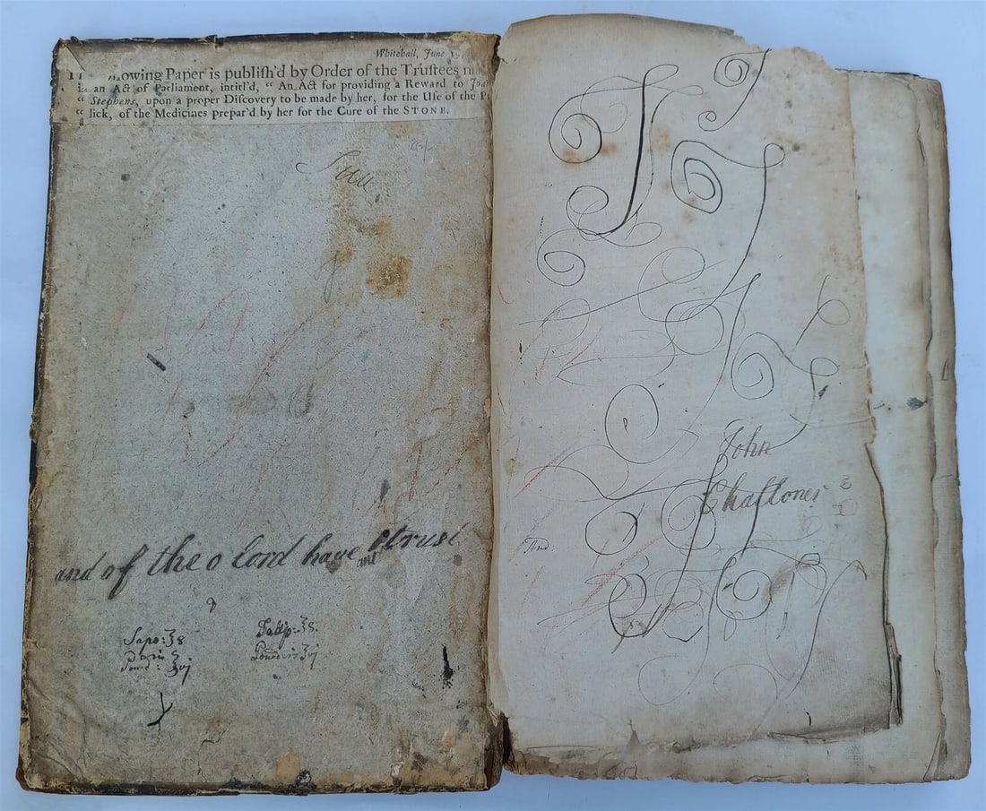 1721 PHARMACOPEIA in ENGLISH antique FOLIO - 4