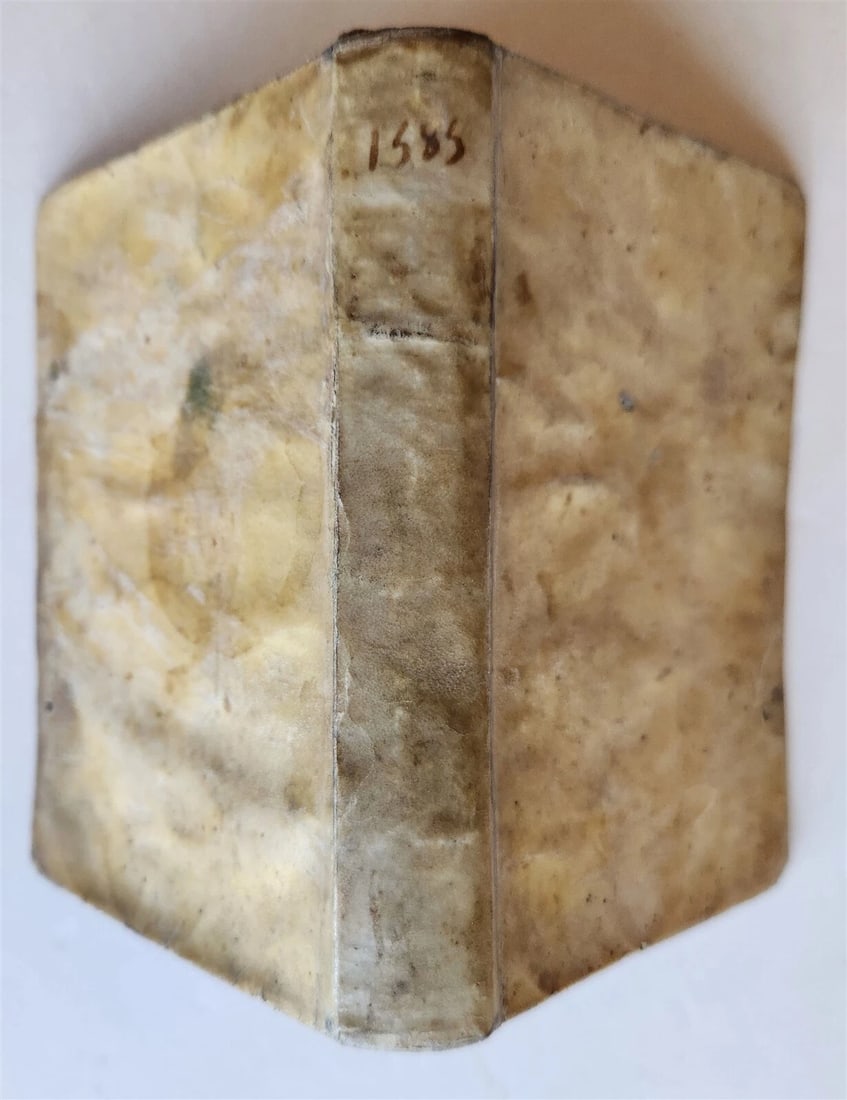 1585 ALDINE PRESS TERENCE by ALDUS MANUTIUS antique VELLUM 16th CENTURY - 2