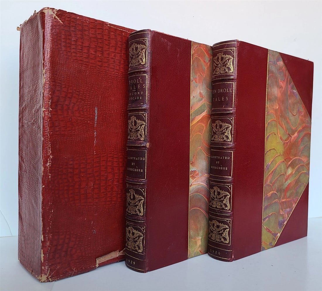 1929 DROLL TALES by HONORE DE BALZAC antique ILLUSTRATED by Jean De Bosschere (1 of 20)