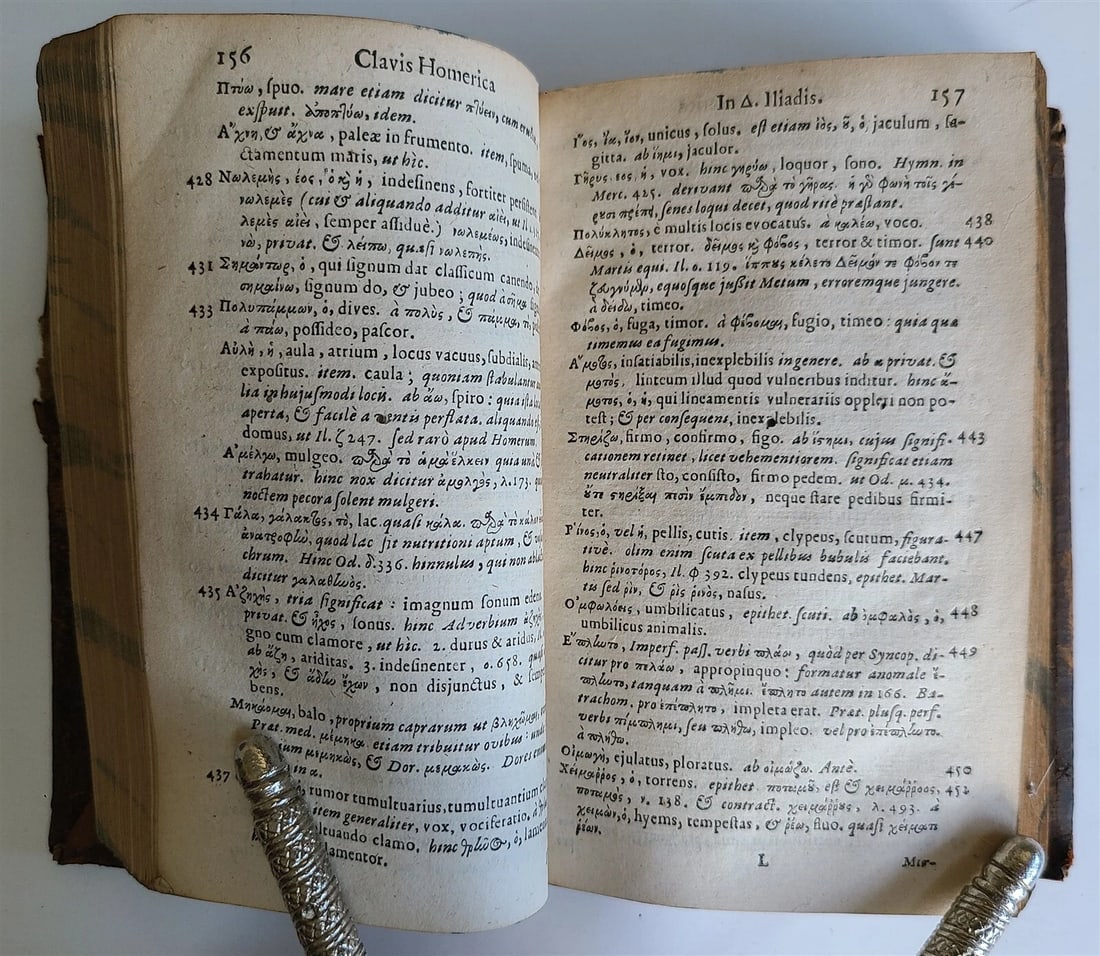 1673 CLACIS HOMERICA TREATISE on HOMER POETRY by GE. PERKINS antique - 5