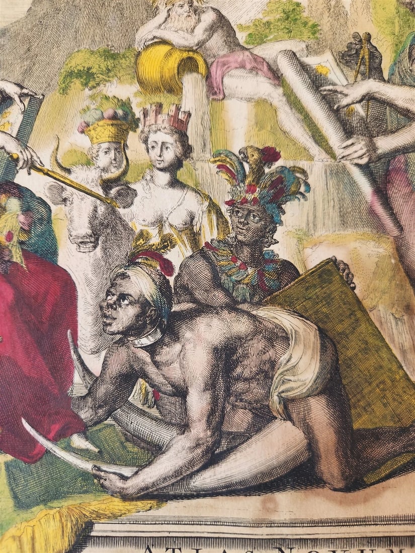 1700s FRENCH TITLE PAGE from Covens & Mortier's Atlas Novus antique - 4