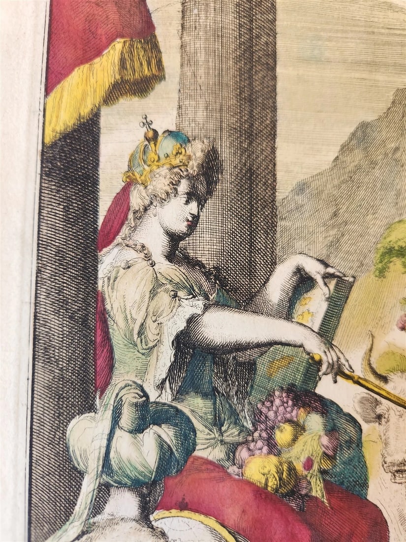 1700s FRENCH TITLE PAGE from Covens & Mortier's Atlas Novus antique - 5