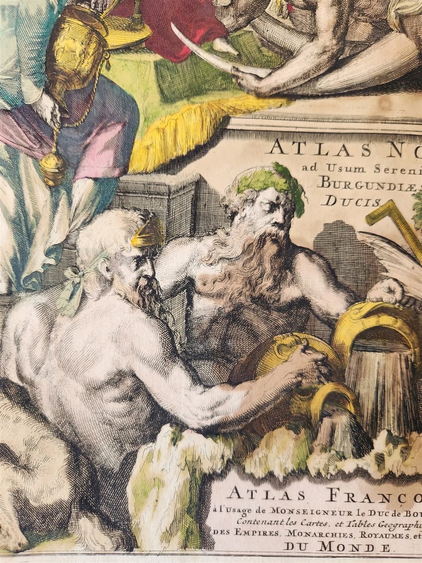 1700s FRENCH TITLE PAGE from Covens & Mortier's Atlas Novus antique - 7
