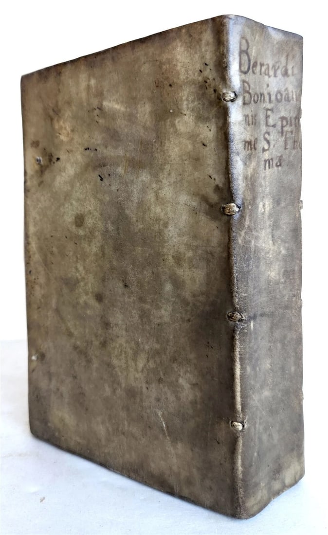 1579 Epitome in Universam Sacrosanctae Theologiae by Bongiovanni antique VELLUM - 2