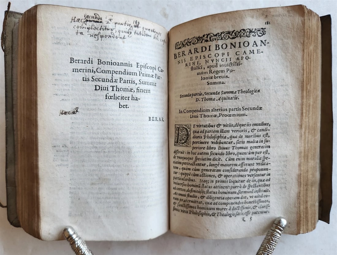 1579 Epitome in Universam Sacrosanctae Theologiae by Bongiovanni antique VELLUM - 8